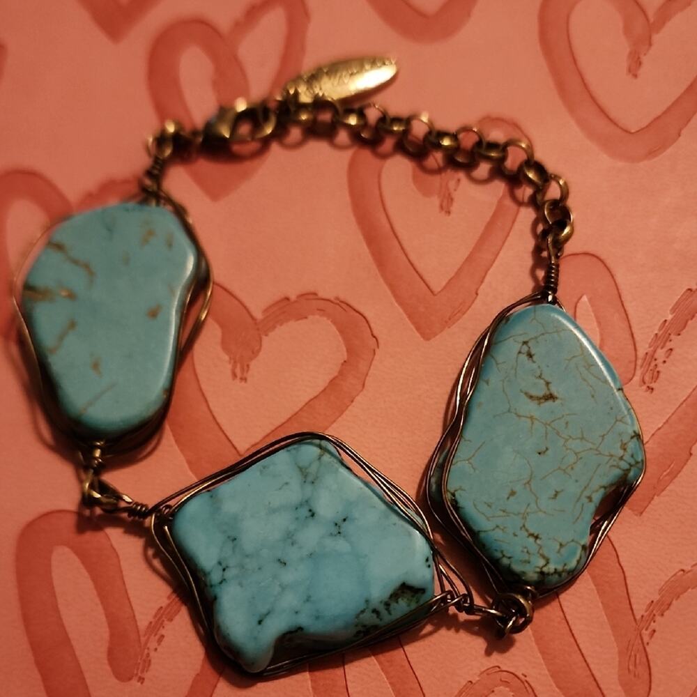 Plunder Blue and Gold Artisan Bracelet